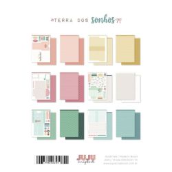 Bloco de Papel A5 Juju Scrapbook Coleção Terra dos Sonhos