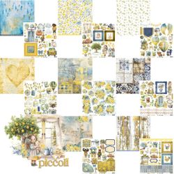 Kit de Papel para Scrapbooking Carina Sartor Coleção Piccoli com 8 folhas