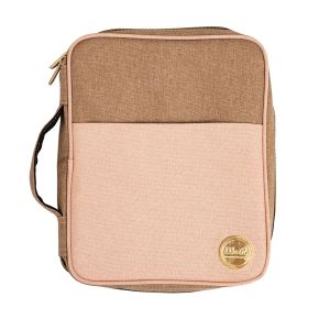 Bolsa Organizadora para Scrap Crafter's Bag - Carry Pouch Taupe and Pink We R