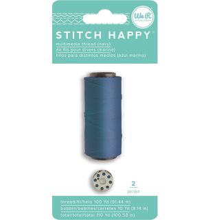 Kit Fio Stitch Happy Azul Marinho para Máquina de Costura Stitch Happy