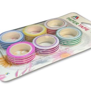 Kit com 6 Fitas Adesivas Paper Tape Apex Listras