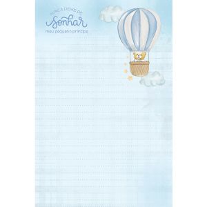 Papel Carta Litoarte Coleção Coleção Pacotinho de Amor Menino PEC-055 Pacote com 5 unidades