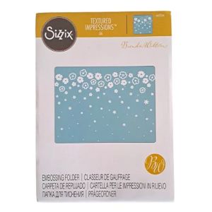 Placas de Relevo e Textura para Scrapbook Sizzix Cascata de Flores