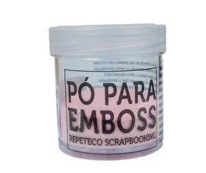 Pó para Emboss Repeteco Rosa Bebê Opaco