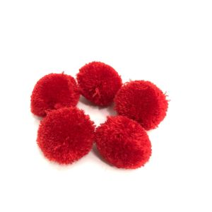 Pompom 3 cm Vermelho