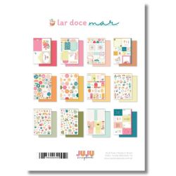 Bloco de Papel A4 Juju Scrapbook Coleção Lar Doce Mar