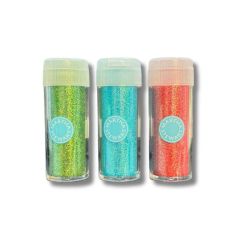 Kit com 3 Glitters Extra Fino Martha Stewart MT03