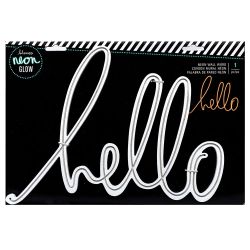 Palavra de Parede Heidi Swapp Neon Glow Hello