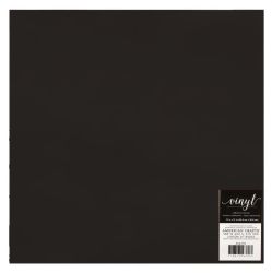 Vinil Adesivo American Crafts 30,5 x 30,5 cm Preto