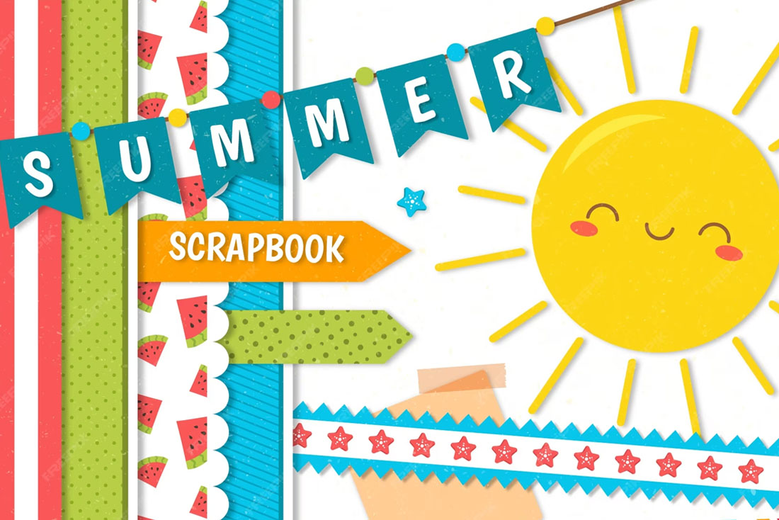 Scrapbook de Verão: Transformando Dias Ensolarados em Memórias Coloridas